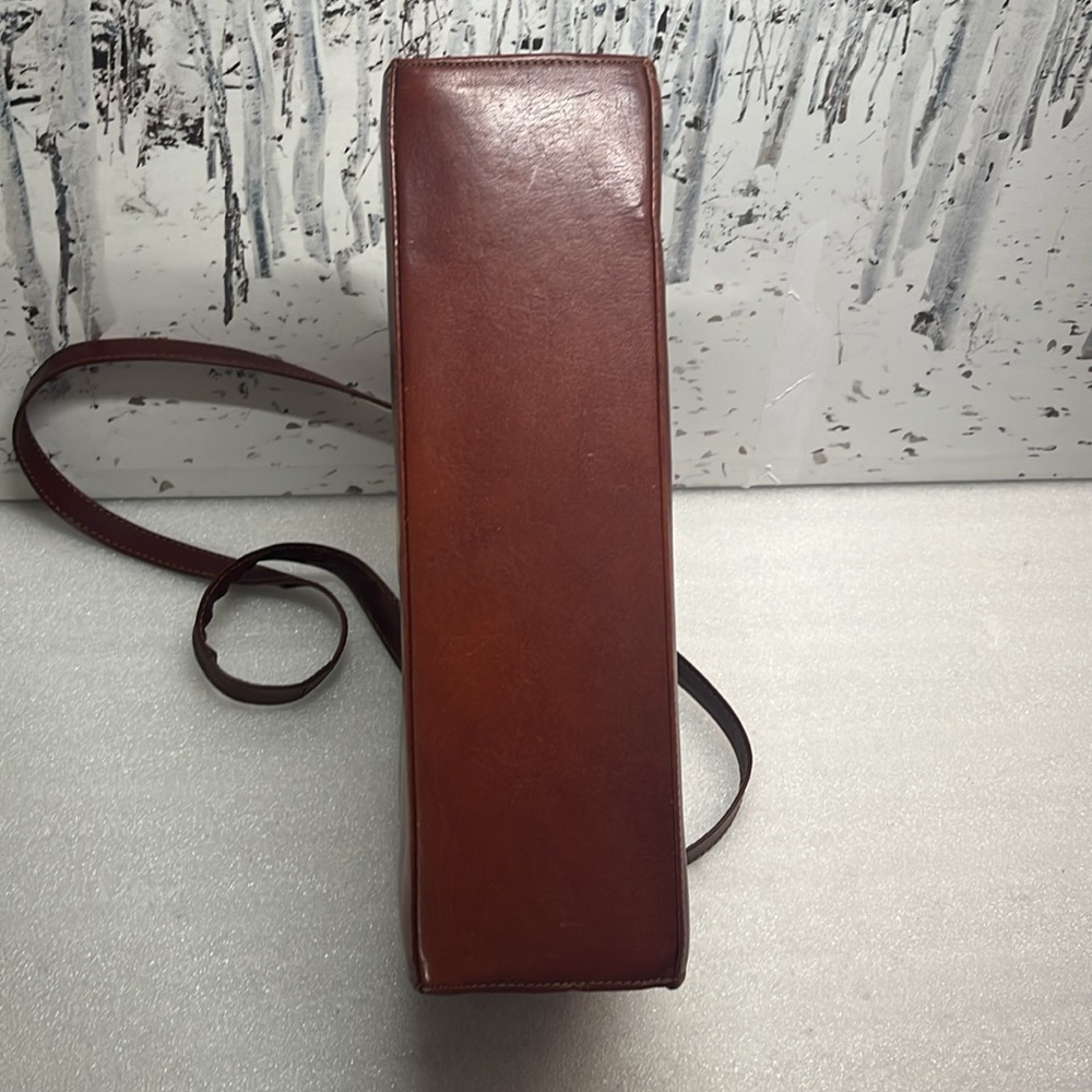 Leather Crossbody/Top Handle Made In Italy Purse - Picture 7 of 11